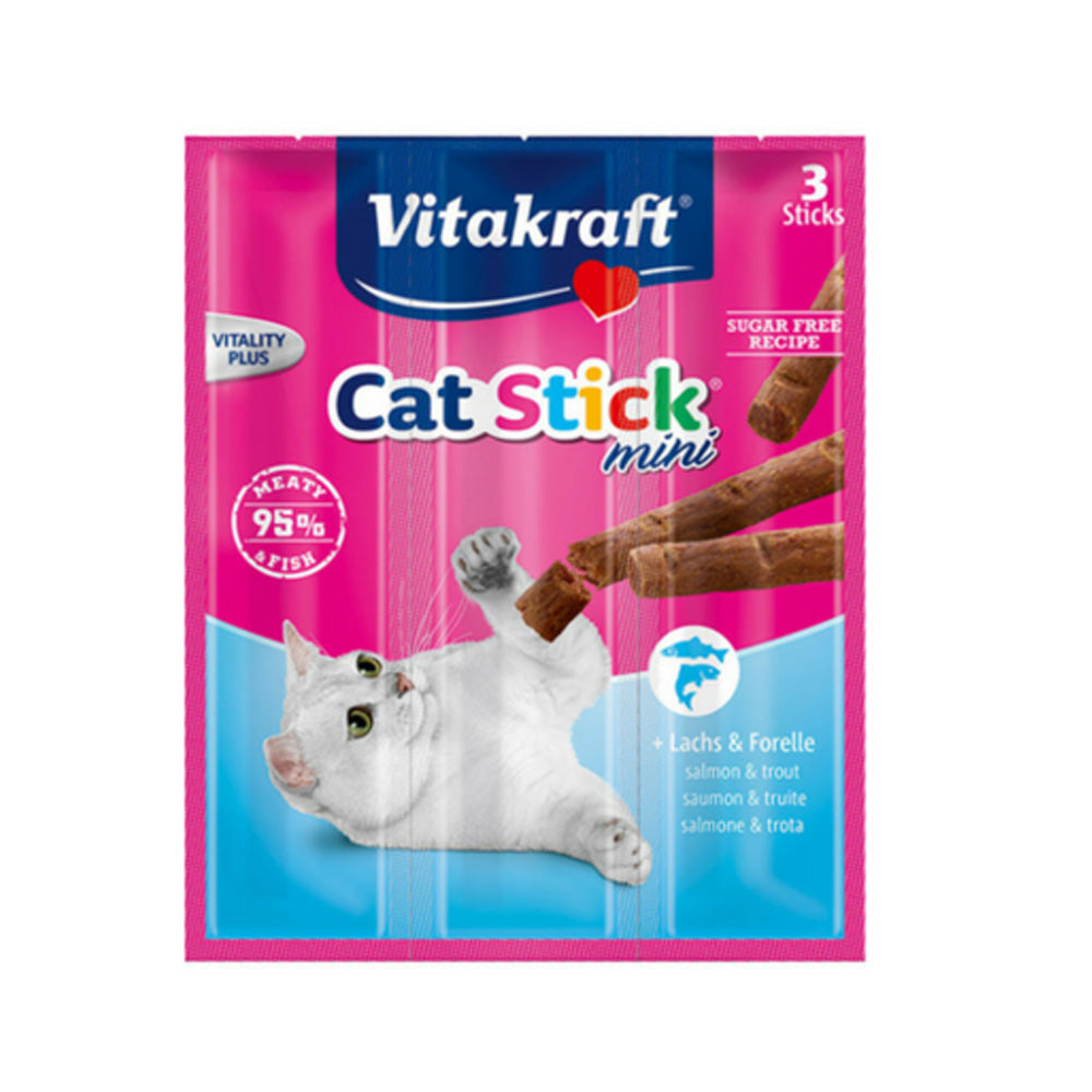Vitakraft Cat Stick Mini Salmon And Trout 3 pcs
