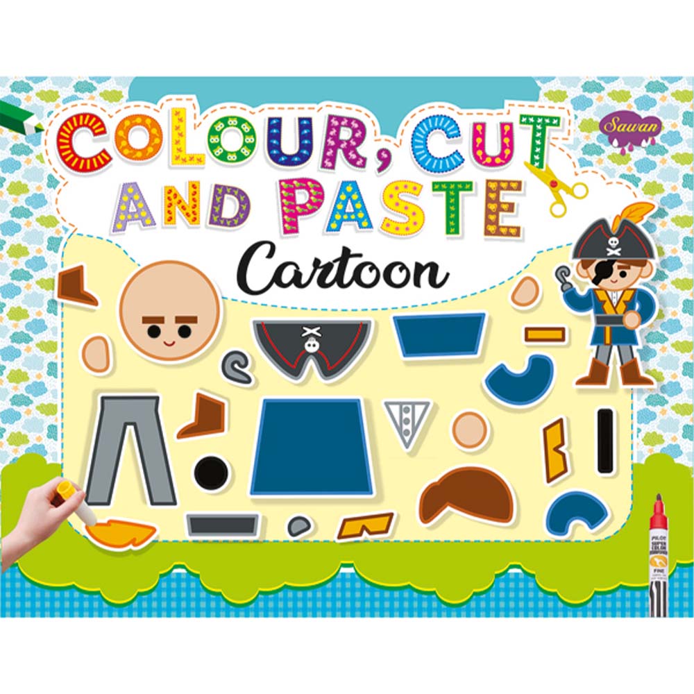 Sawan Colours Cut And Paste Cartoon