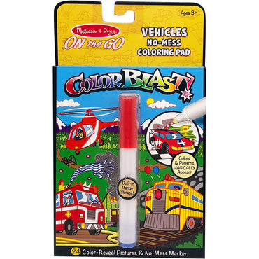 Melissa & Doug On the Go ColorBlast No Mess Coloring Pad  Vehicles