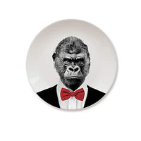 Mustard Ceramic Dinner Plate Gary Gorilla  23 cm