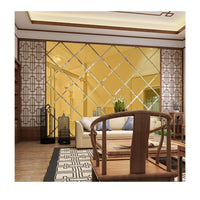 (NET) Acrylic Mirror Wall Sticker Modern Tile Adhesive  Mirror for Wall Decor / 23FK029