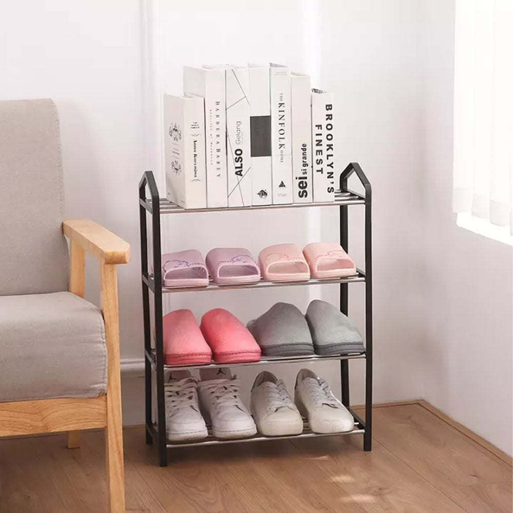 4 Layer Shoe Stand Stackable Shoe Rack Organizer Slipper Rack / 22FK19