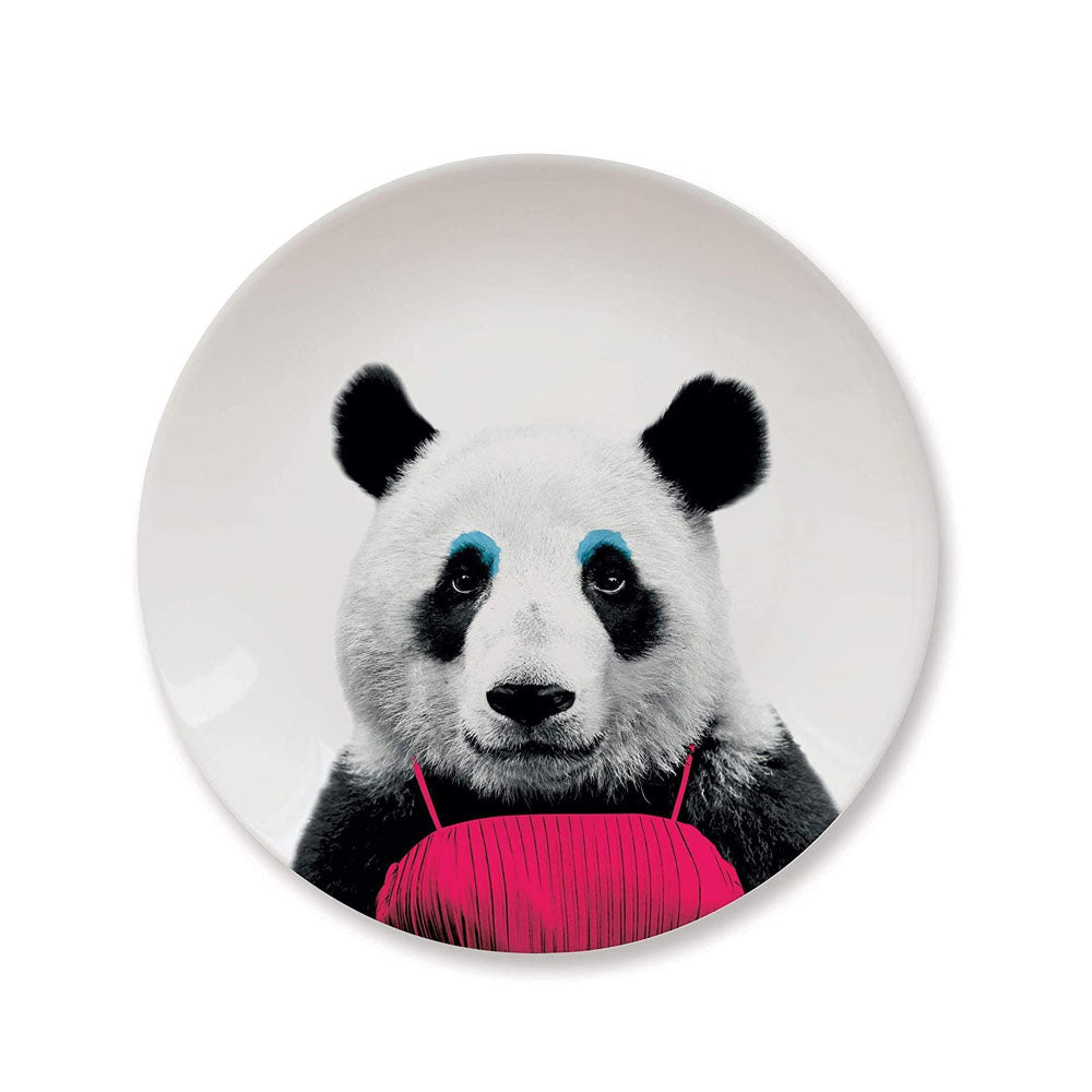 Mustard Ceramic Dinner Plate Patricia Panda  23 cm