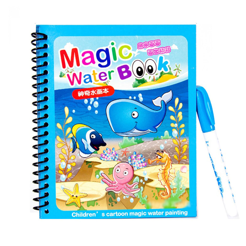 (NET)  Magic Water Drawing Book Painting Drawing Toys Sensory Early Education Toys for Kids / 22FK211