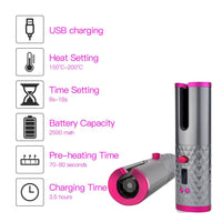 **(NET)**Cordless Automatic Hair Curler iron wireless Curling  for Curls Waves (Net)  / 22FK226