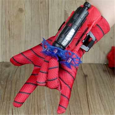 (NET)Spider Man Gloves Launcher Gun with 3 Soft Bullet Toy for Boys / 22FK216