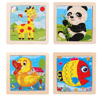 Kids Wooden Jigsaw Puzzle Baby Early Learning Educational Toy for Children  / 22FK212