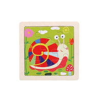 Kids Wooden Jigsaw Puzzle Baby Early Learning Educational Toy for Children  / 22FK212