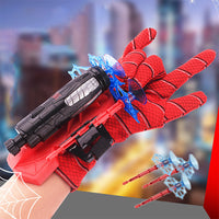 (NET)Spider Man Gloves Launcher Gun with 3 Soft Bullet Toy for Boys / 22FK216