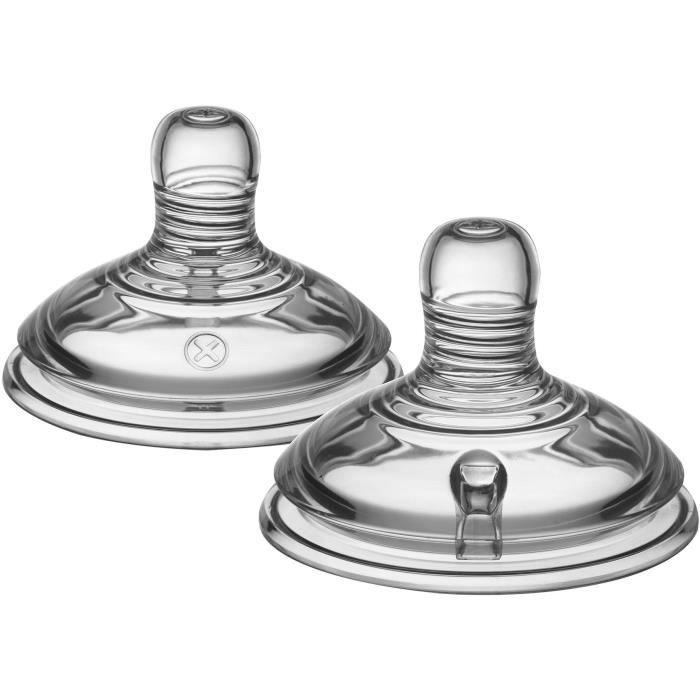 Tommee Tippee – Variable Flow Teat 0m+  BPA free (2 Pack) / 45878 - Karout Online -Karout Online Shopping In lebanon - Karout Express Delivery 