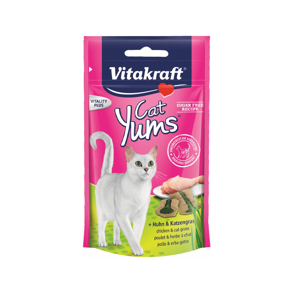Vitakraft Cat Yums Chicken & Cat Grass /40g