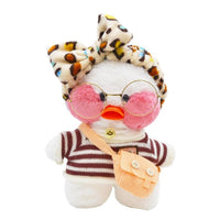 Plush Lalafanfan Duck Toys with bag and eyeglasses 26 cm - Karout Online -Karout Online Shopping In lebanon - Karout Express Delivery 
