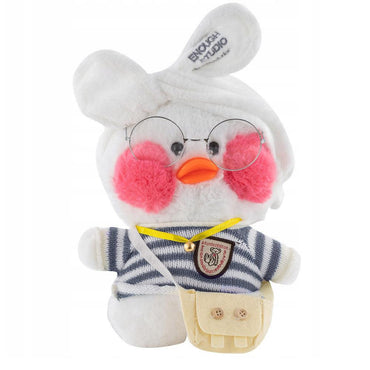 Plush Lalafanfan Duck Toys with bag and eyeglasses 26 cm - Karout Online -Karout Online Shopping In lebanon - Karout Express Delivery 