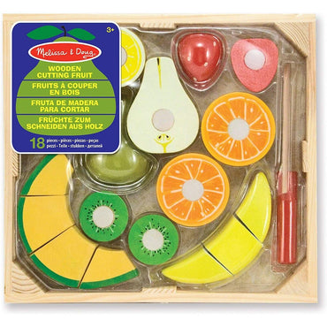 MELISSA & DOUG  WOODEN CUTTING FRUIT SET - Karout Online -Karout Online Shopping In lebanon - Karout Express Delivery 