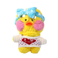 Plush Lalafanfan Duck Toys with bag and eyeglasses 26 cm - Karout Online -Karout Online Shopping In lebanon - Karout Express Delivery 