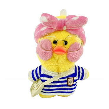 Plush Lalafanfan Duck Toys with bag and eyeglasses 26 cm - Karout Online -Karout Online Shopping In lebanon - Karout Express Delivery 